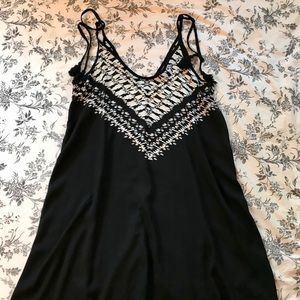 Black tie dye dress